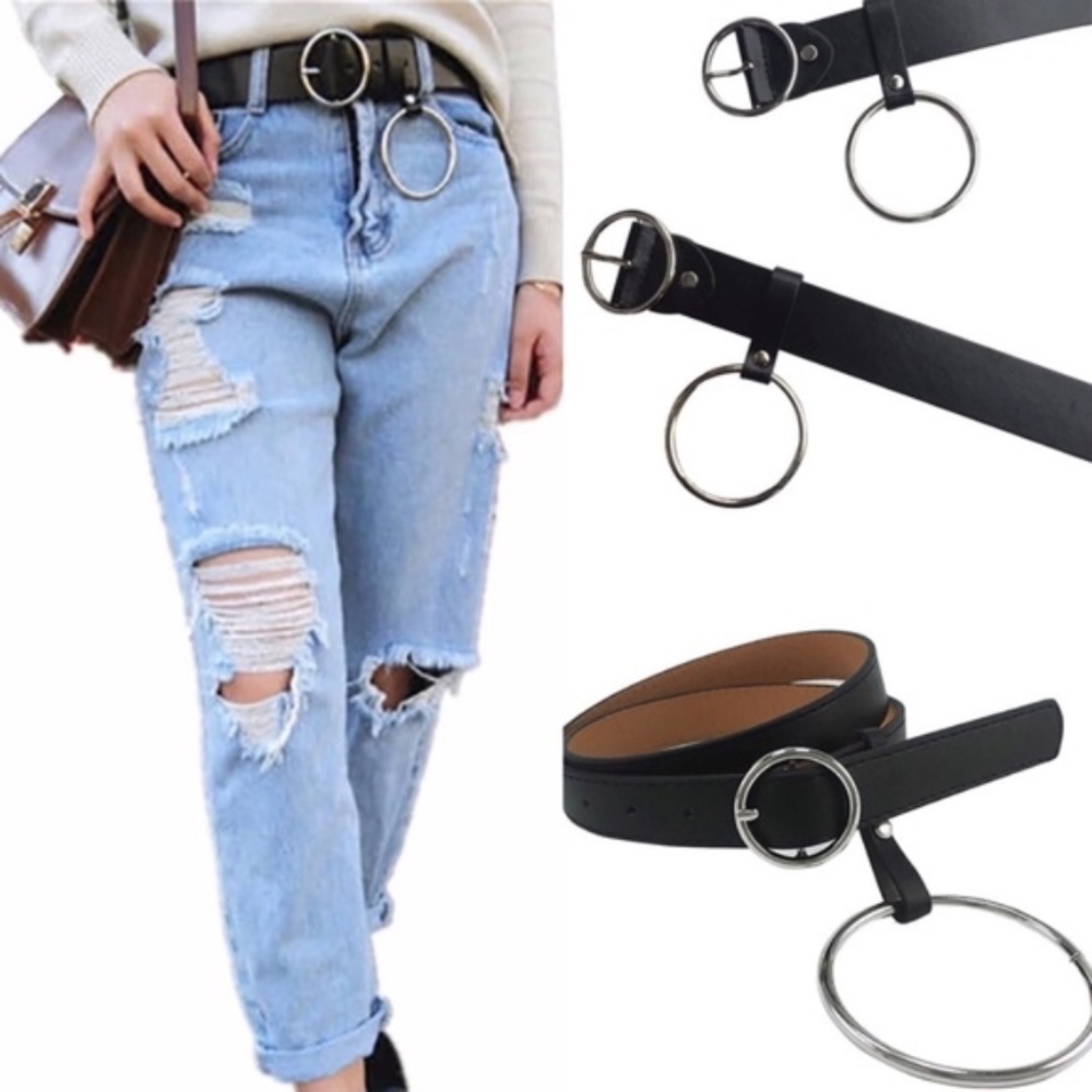 Vintage retro boho geo round circle chic belt